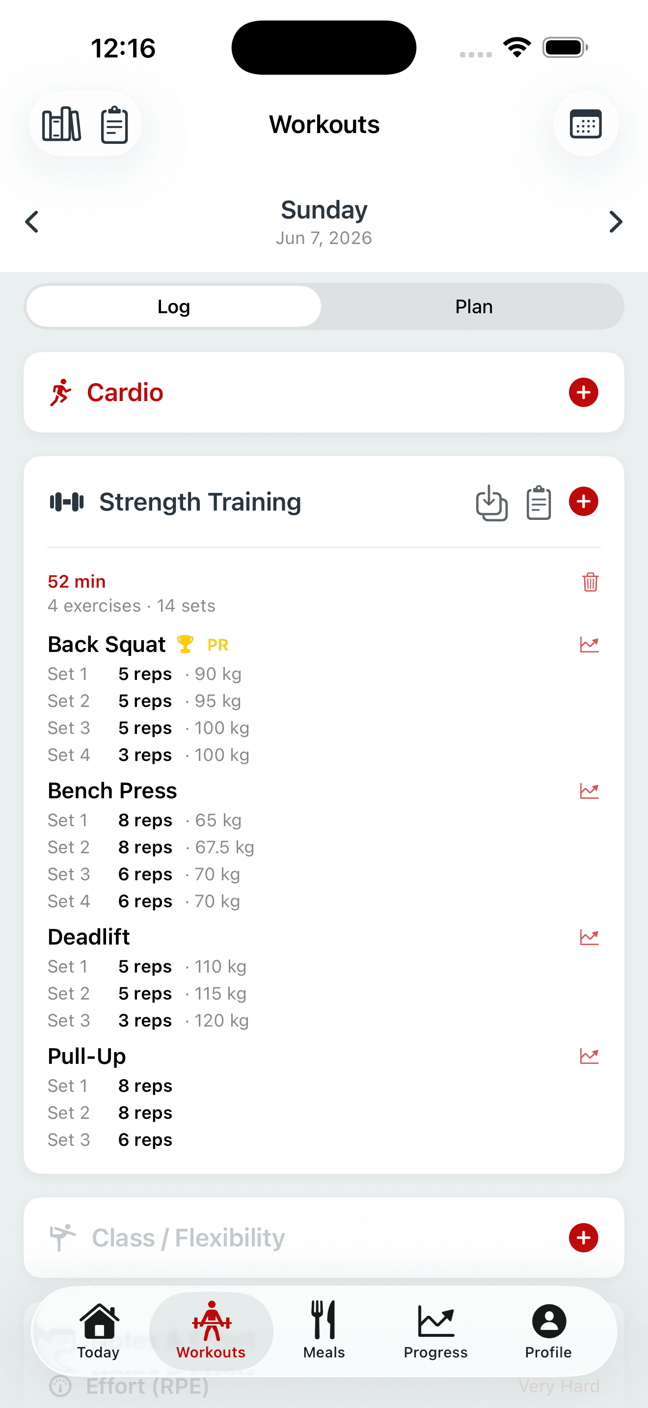 Strength Logger