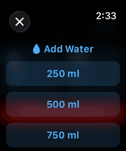 Water Quick-Add